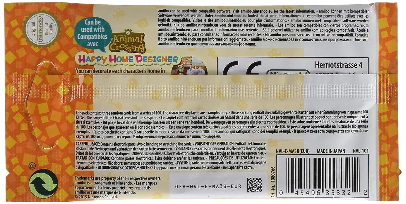 Nintendo Animal Crossing: Happy Home Designer Amiibo Cards Pack - Series 2 3DS/Wii U Series 2 cards