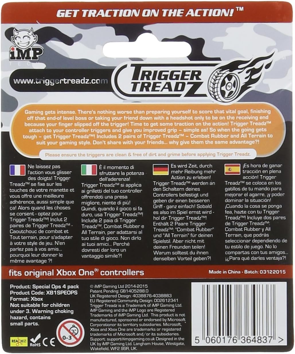 Trigger Treadz: Special Ops - 4 Pack (Xbox One)