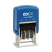 Colop S160-L2 Mini Text Dater Stamp PAID 12 Years Self-Inking Imprint 12 x 25mm Red/Blue Ref 14560200