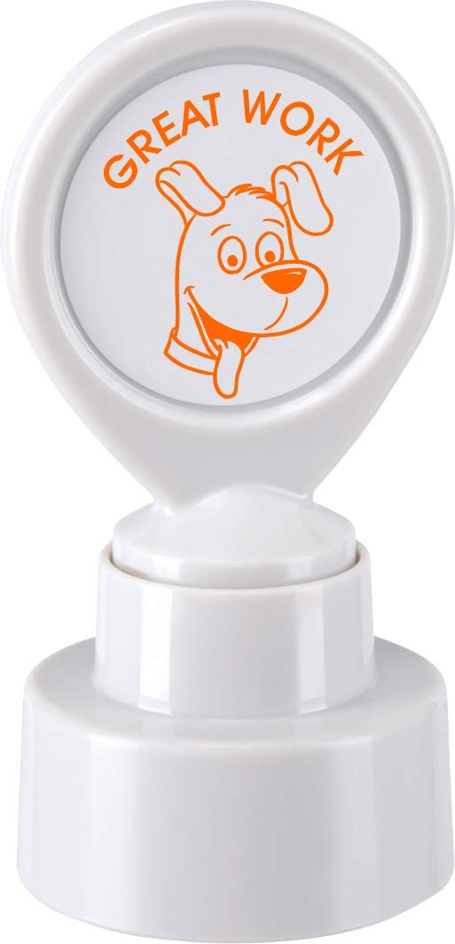 COLOP motivational stamp - Great Work - Orange ink | 147174 | Teacher reward school stamper