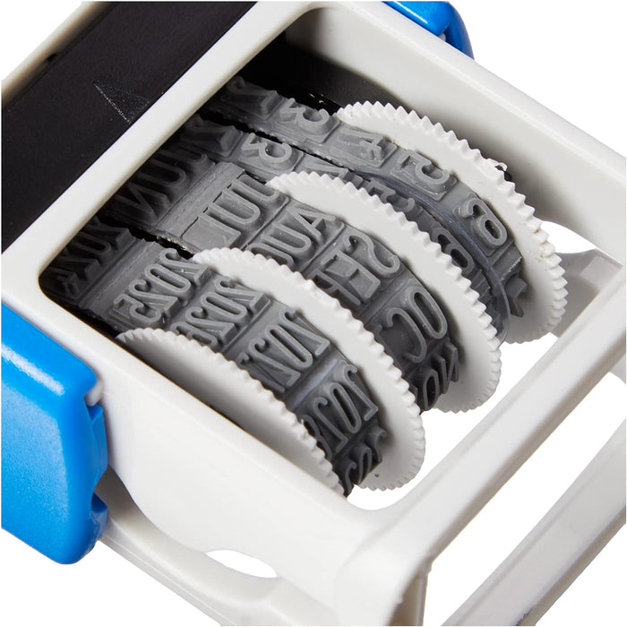 COLOP S120 Mini Dater Stamp - Black Ink | 104834 | 4mm Adjustable Self-inking Date Stamp | Manually Adjustable - Runs for 12 Years