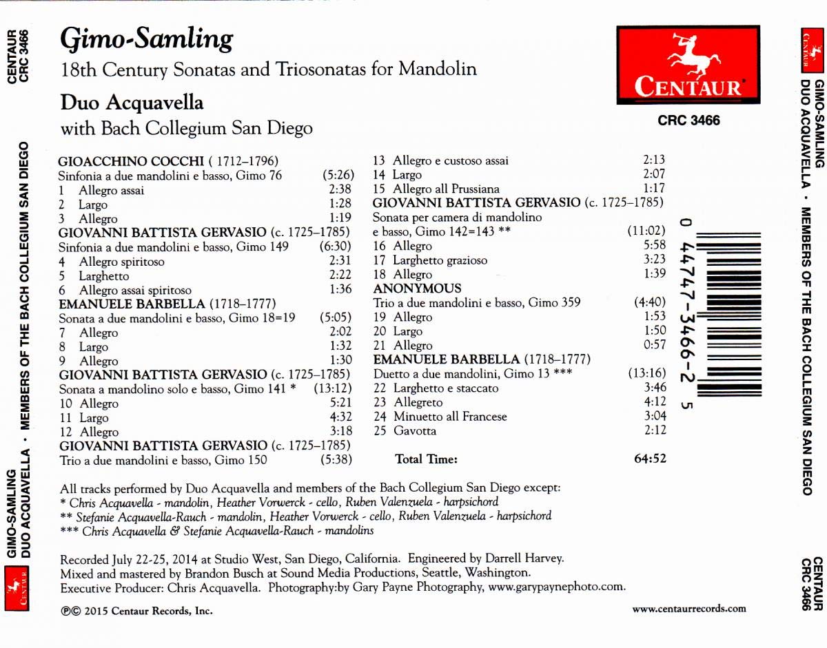 18th Century Sonatas & Triosonatas for Mandolin