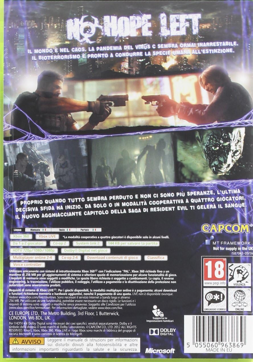 XBOX RESIDENT EVIL 6