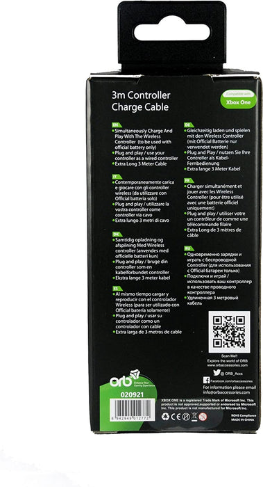 ORB 3m Controller Charge Cable XBOX One