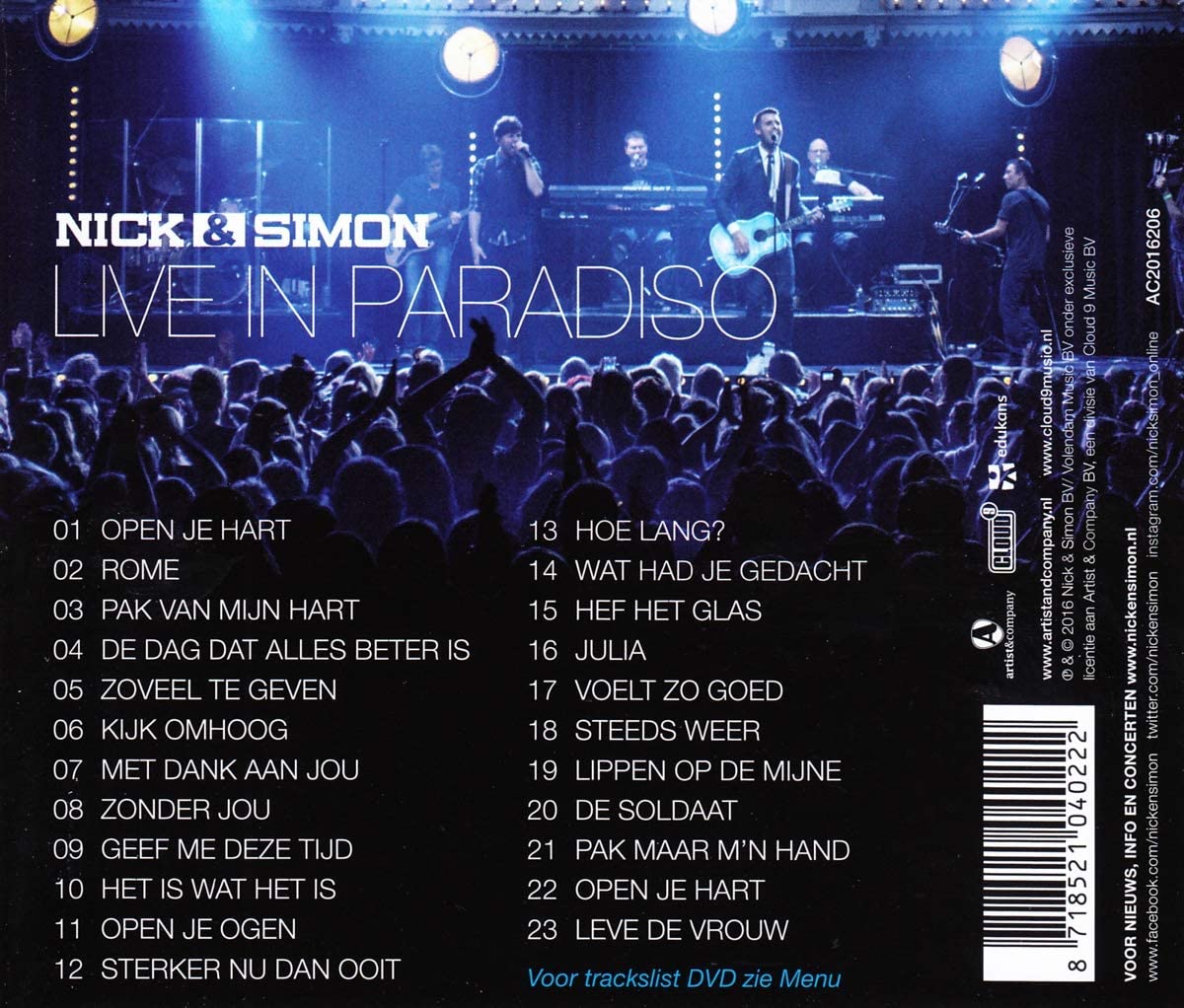 Nick & Simon - Live In Paradiso