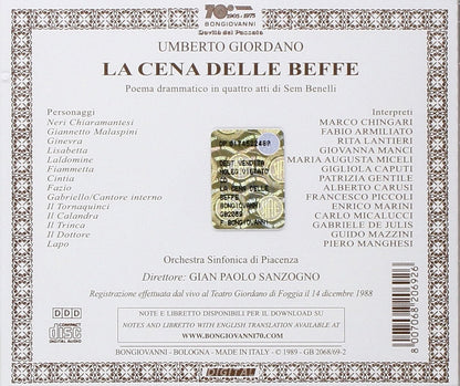 Umberto Giordano: La Cena Delle Beffe