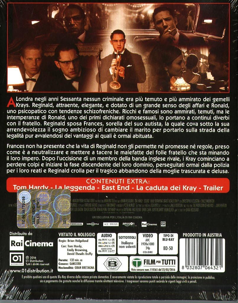 legend (blu ray) - 2016 BluRay Italian Import