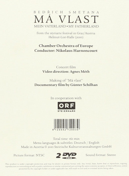 Smetana, Má vlast - styriarte: DVD and companion book, Nikolaus Harnoncourt