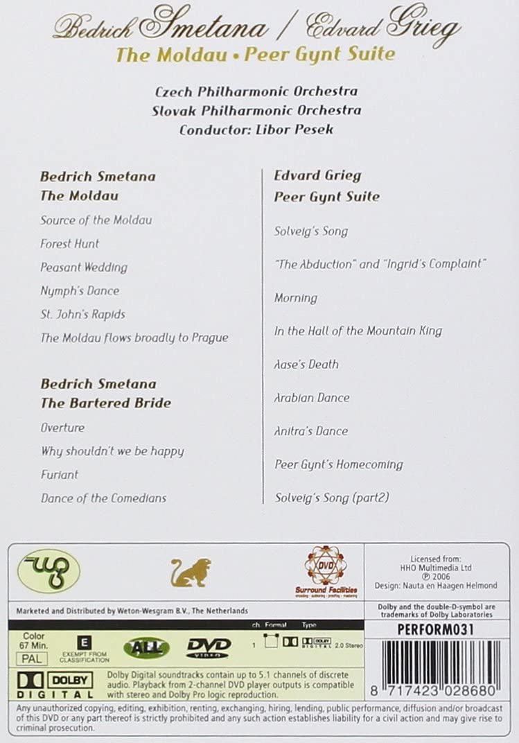 Smetana And Grieg: The Moldau/The Bartered Bride/Peer Gynt
