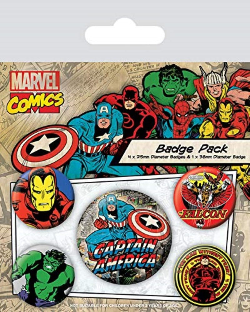 Marvel Comics Badge Set