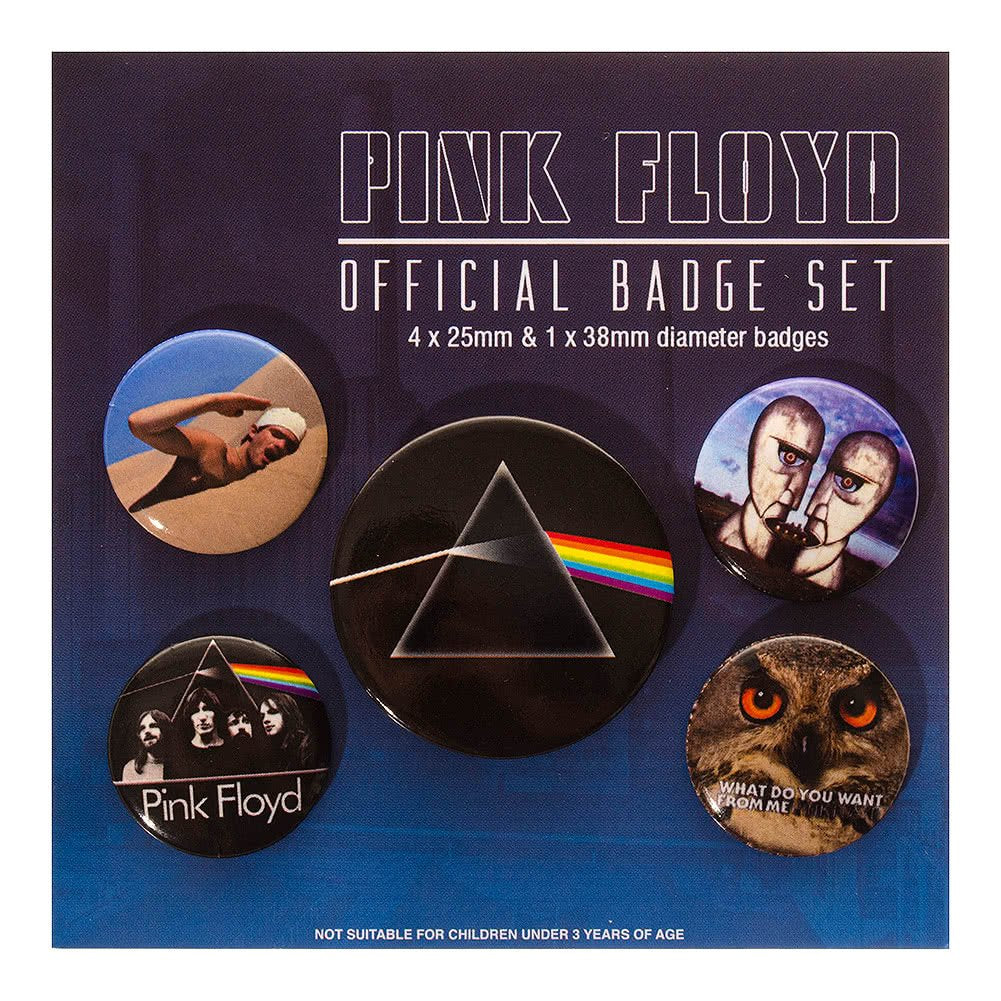 Pink Floyd, BP80489, Pink Floyd Badge Pack, Multi-Color, 10 x 12.5cm