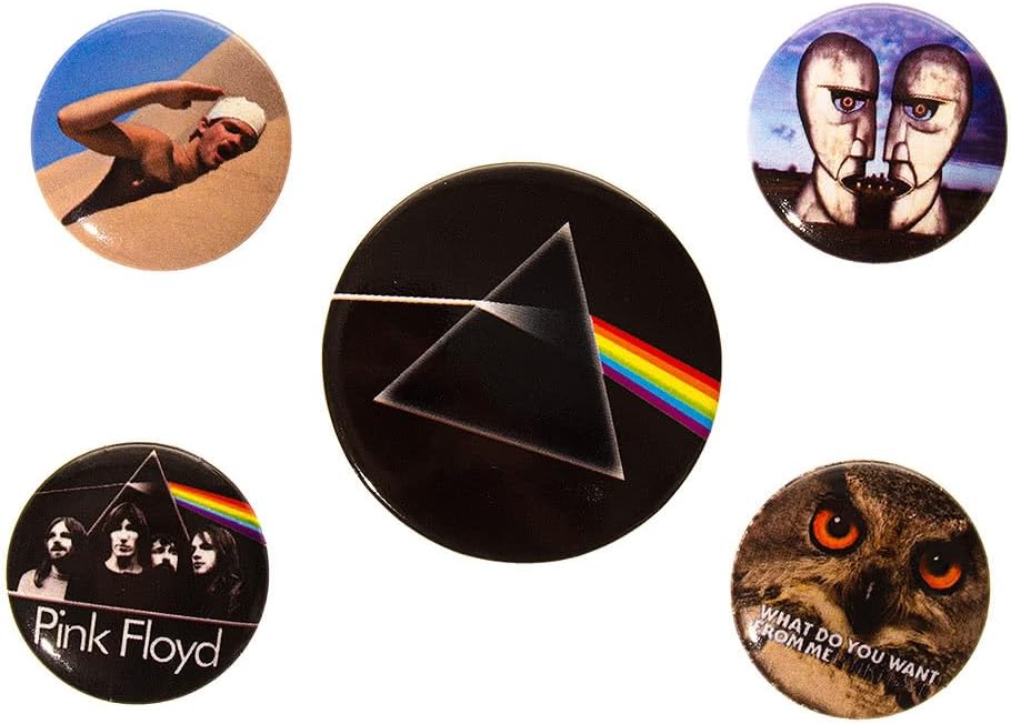 Pink Floyd, BP80489, Pink Floyd Badge Pack, Multi-Color, 10 x 12.5cm