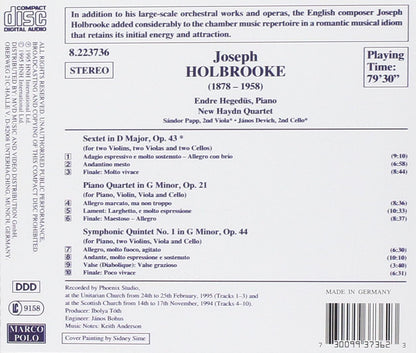 Holbrooke/Chamber Music Sextet