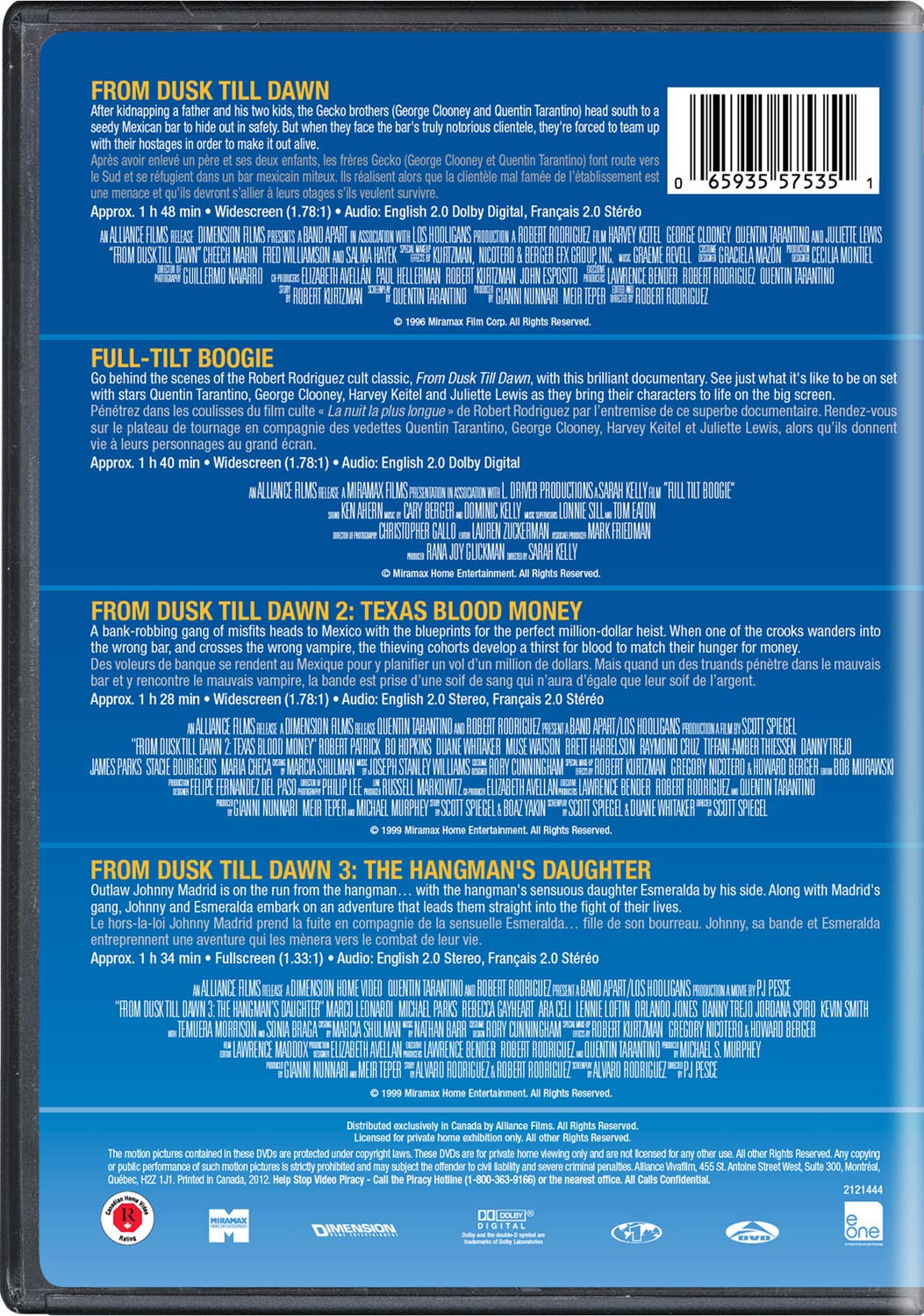 From Dusk Till Dawn Quadruple Feature
