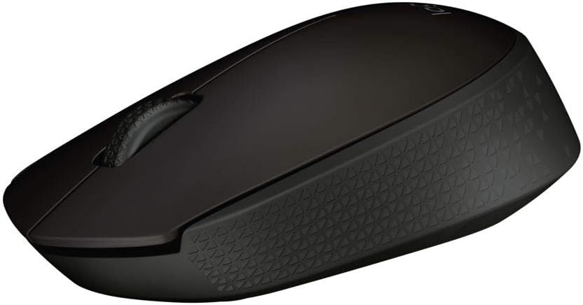 Logitech B170 Wireless Mouse, 2.4 GHz with USB Nano Receiver, Optical Tracking, 12-Months Battery Life, Ambidextrous, PC / Mac / Laptop - Grey