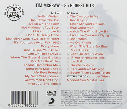 MCGRAW, TIM - 35 BIGGEST HITS (+1)