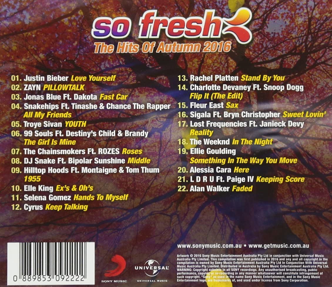 So Fresh: Hits Of Autumn 2016