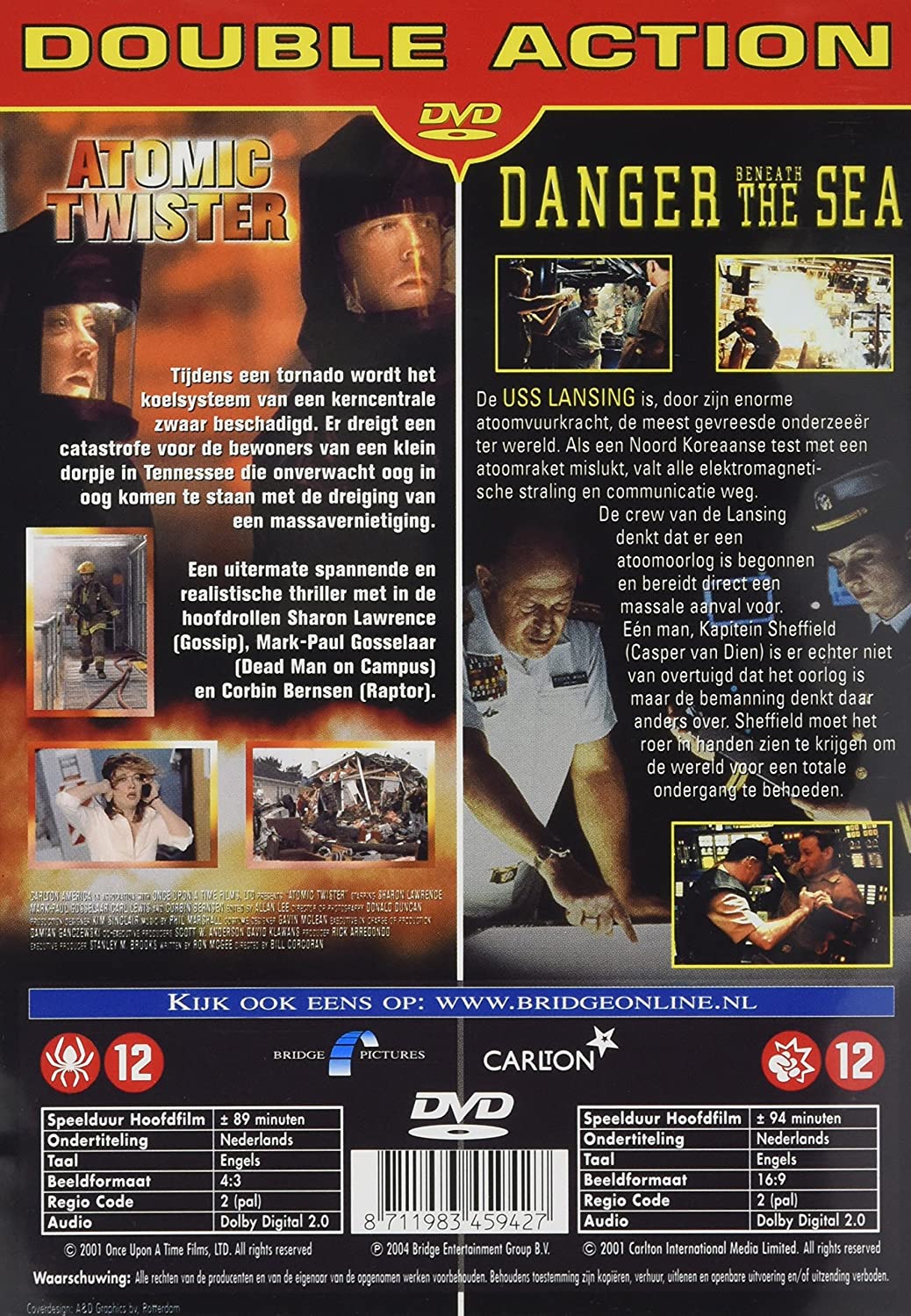 dvd - Atomic Twister / Danger Beneath th (1 DVD)