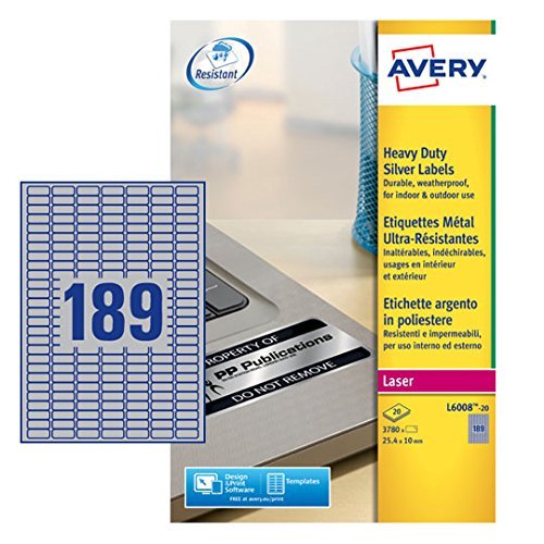 Avery Hvy Duty Lbls Slv 189L/Sh Bx20