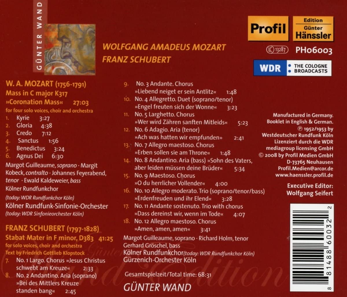 Messe C-Dur/Stabat Mater