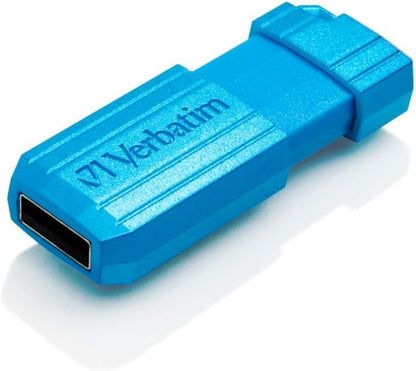Verbatim 49068 16 GB Store 'n' Go Pinstripe 16 GB USB 2.0 Flash Drive - Caribbean Blue Caribbean Blue 16GB