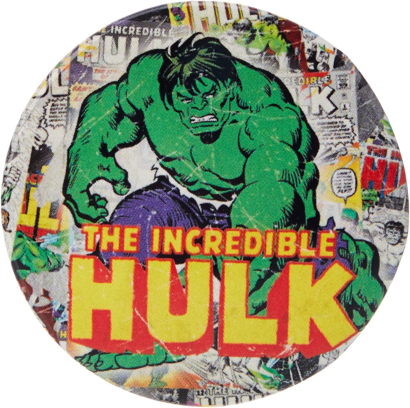 Pyramid International Marvel Retro Hulk Badge, Multi-Colour, 10 x 12.5 x 1.3 cm
