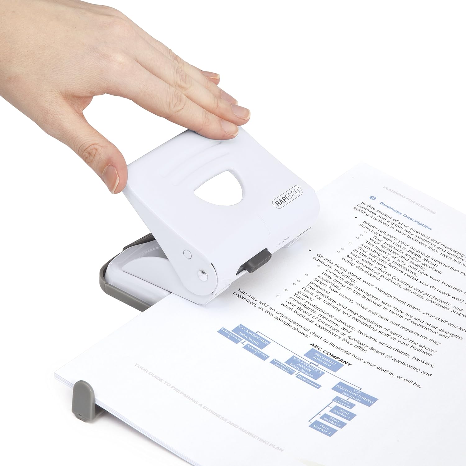 Rapesco 1399 825 2-Hole Metal Punch, 25 Sheet Capacity