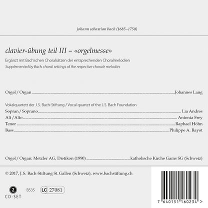 Bach: Clavierübung Teil III