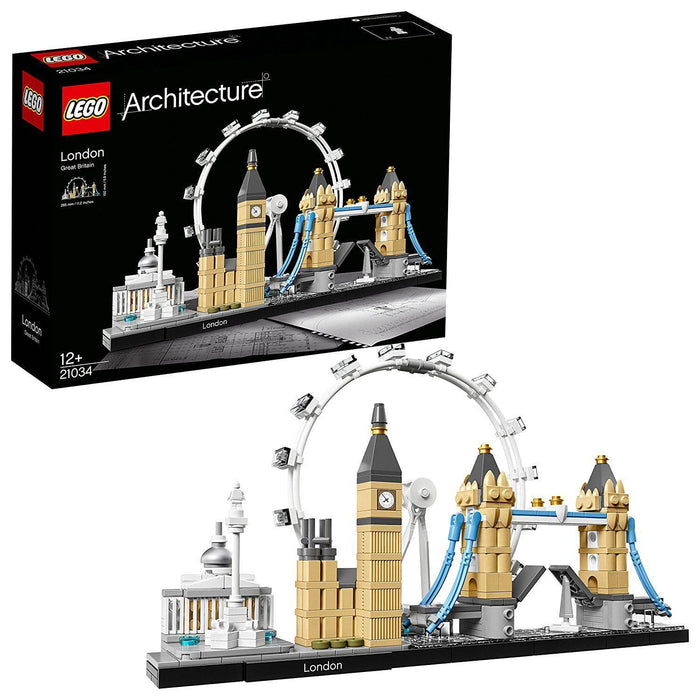 LEGO 21034 Architecture Skyline Model Building Set, London Eye, Big Ben, Tower Bridge Collection, Office Home Décor, Collectible Valentine's Day Treat, Gifts for Men, Women, Him or Her London Skyline