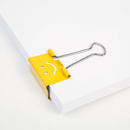 Rapesco 1354 32 mm Fun Foldback Clips, Bright Yellow, Pack of 20