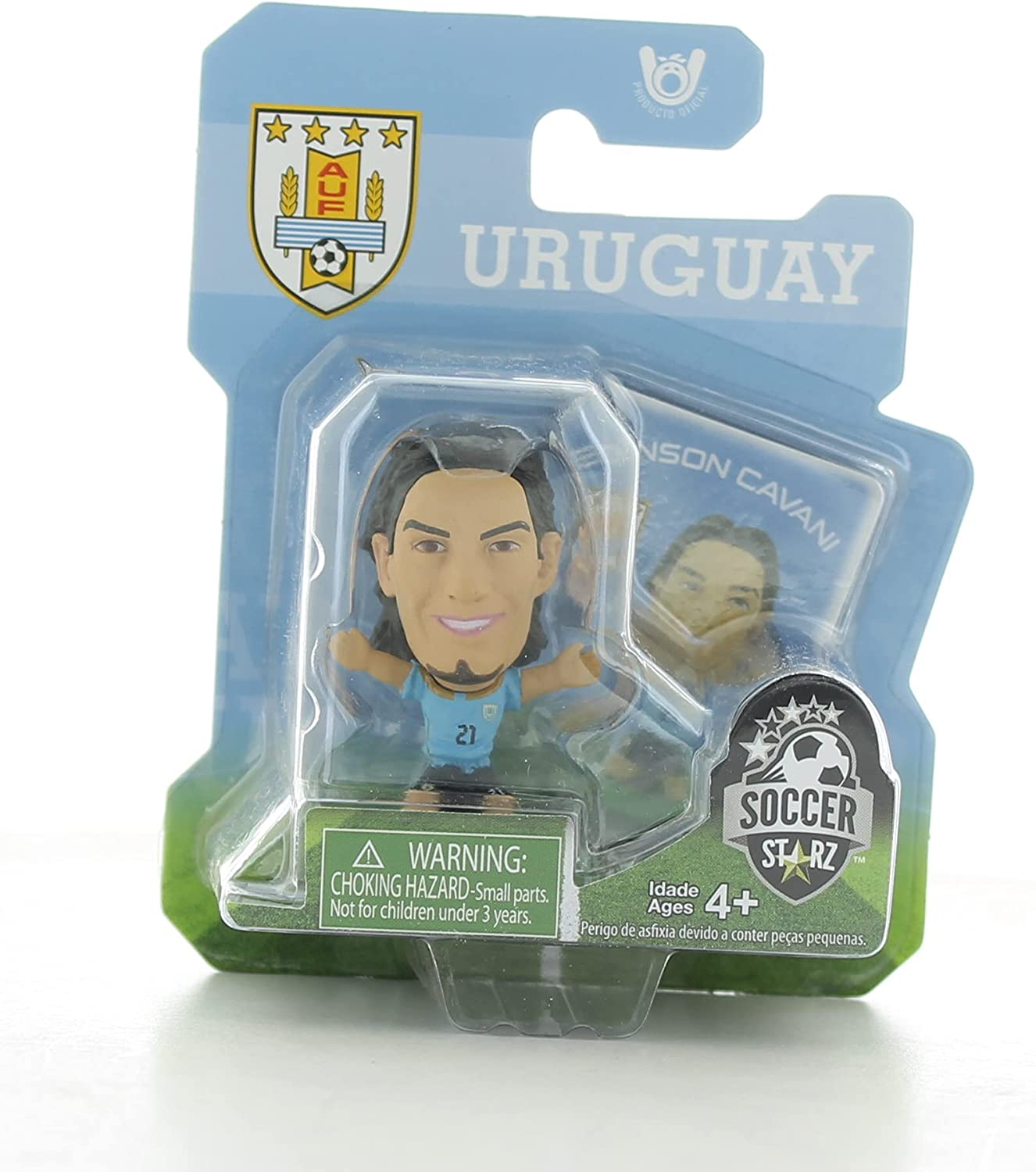 SoccerStarz Uruguay International Figurine Featuring Edinson Cavani in Uruguay's Home Kit - Blister Pack (Releasing 16th April 2014