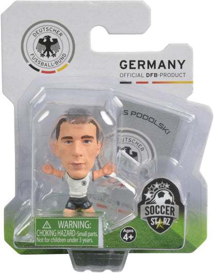 SoccerStarz Germany International Figurine Blister Pack Featuring Lukas Podolski Home Kit