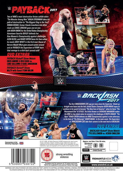 WWE: Payback 2017 + Backlash 2017