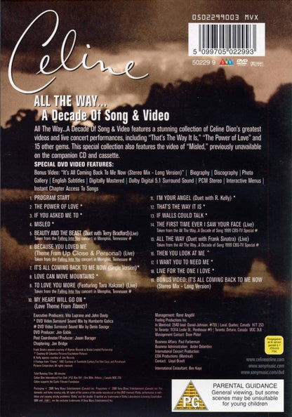 Celine Dion - All The Way... A Decade Of Song - Live