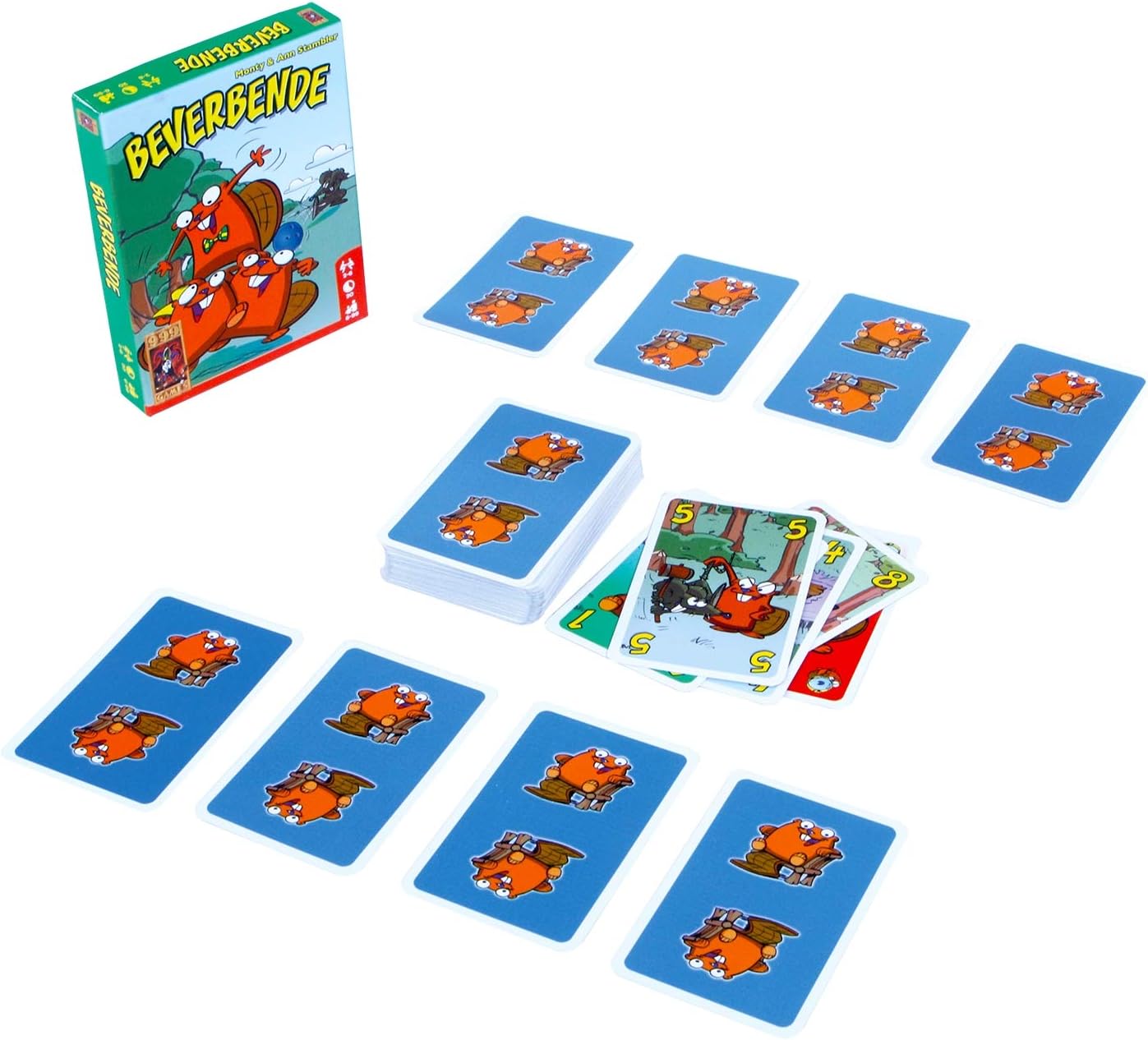999 Games - Beverbende Kaartspel - vanaf 6 jaar - Een van de beste spellen van 2009 - Ann Stambler en Monty Stambler - Draften - voor 2 tot 6 spelers - 999-BEV01, meerkleurig
