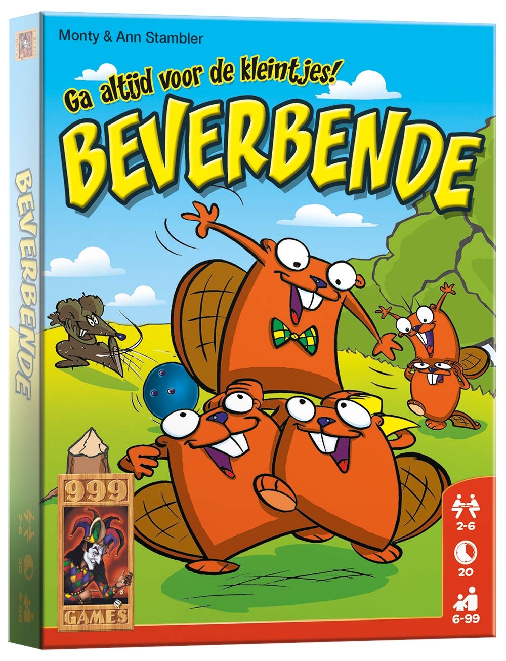 999 Games - Beverbende Kaartspel - vanaf 6 jaar - Een van de beste spellen van 2009 - Ann Stambler en Monty Stambler - Draften - voor 2 tot 6 spelers - 999-BEV01, meerkleurig