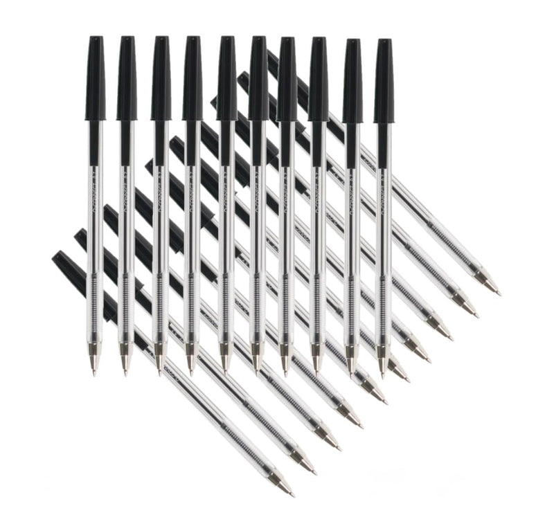 Q-Connect Ballpoint Pen Medium Black (Pack of 20