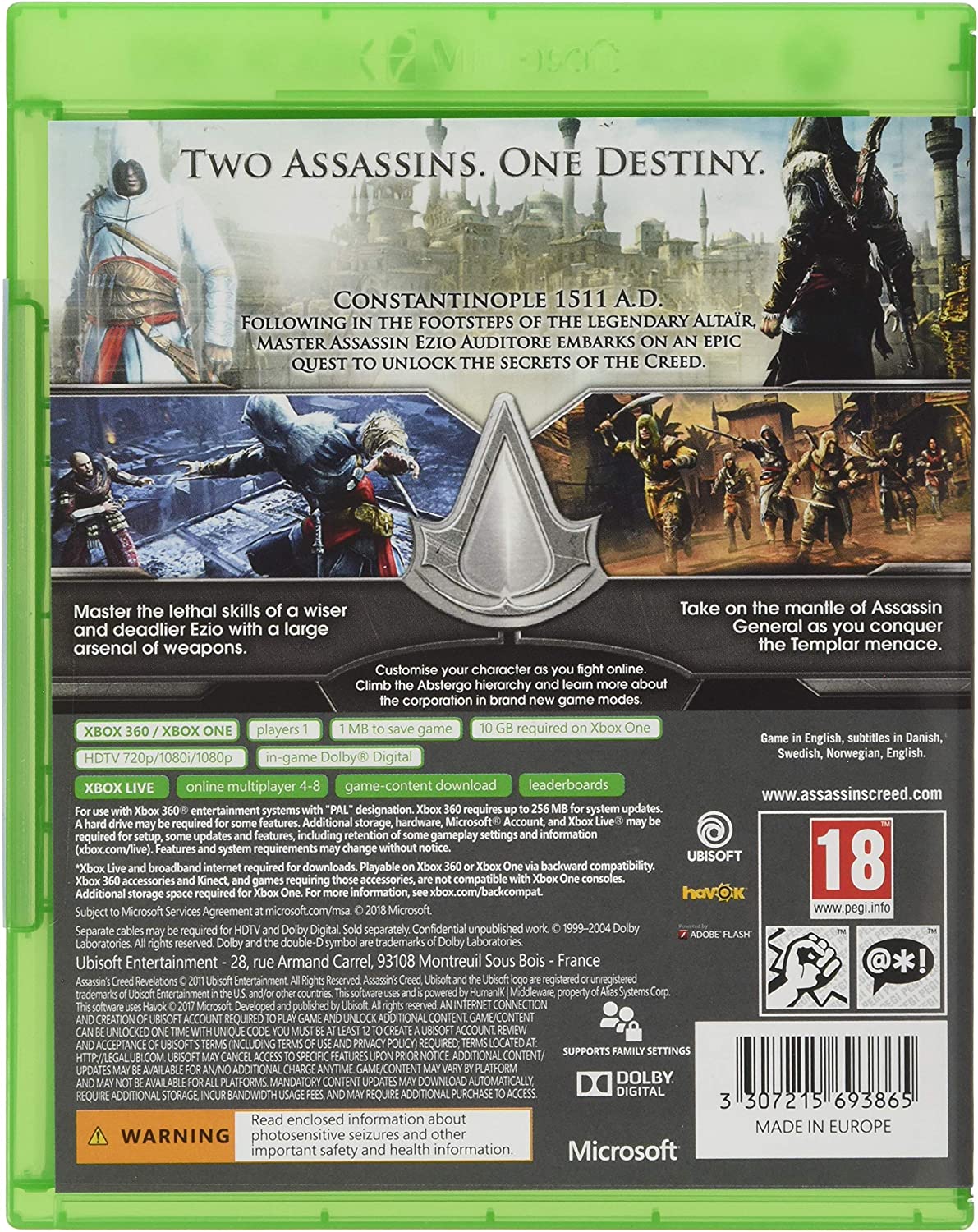 Assassins Creed: Revelations (Greatest Hits) (Xbox One Compatible) /X360 (Xbox 360)