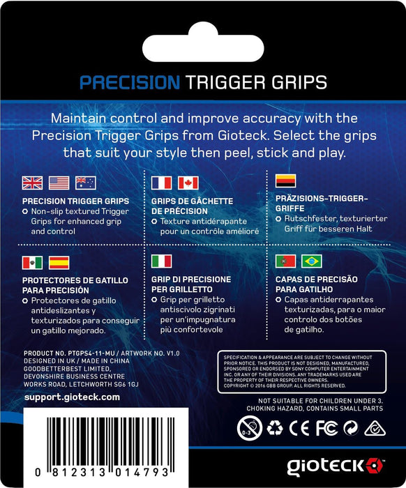 Gioteck Precision Trigger Grips (PS4) PlayStation 4 Trigger Grips