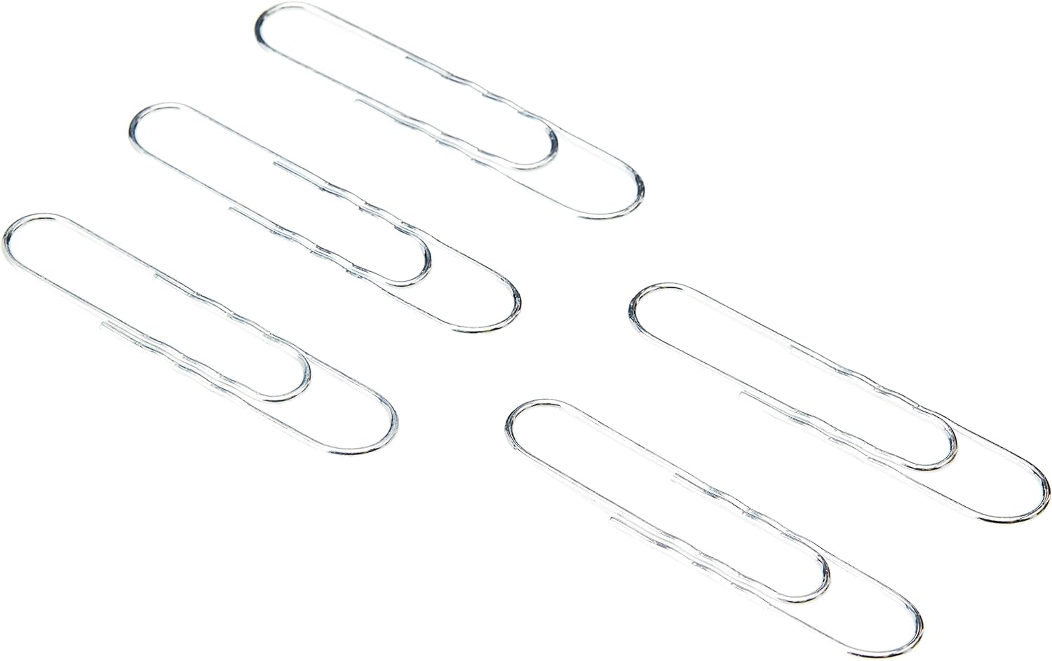 Whitecroft Essentials Value 75mm Giant Wavy Paperclip (Pack of 100