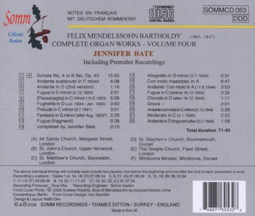 Complete Organ Works Vol. 4 (Bate)