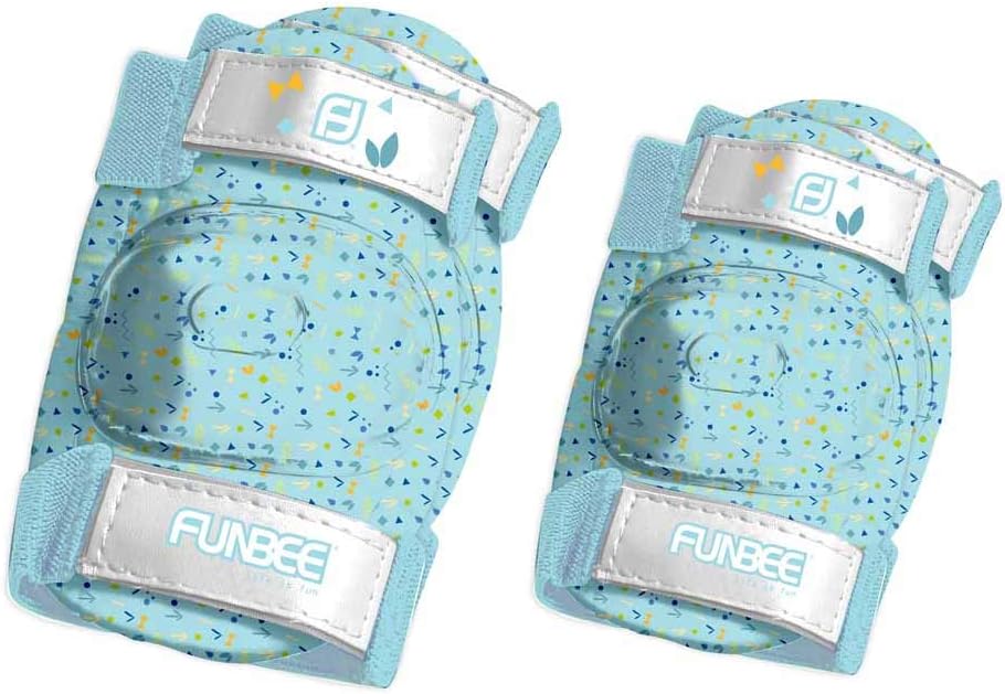 Funbee DARP-OFUN36 Blue/Green Boy's Kid's Activities Wrist Guards/Elbow and Knee Pads Protection Set (X-Small/Small