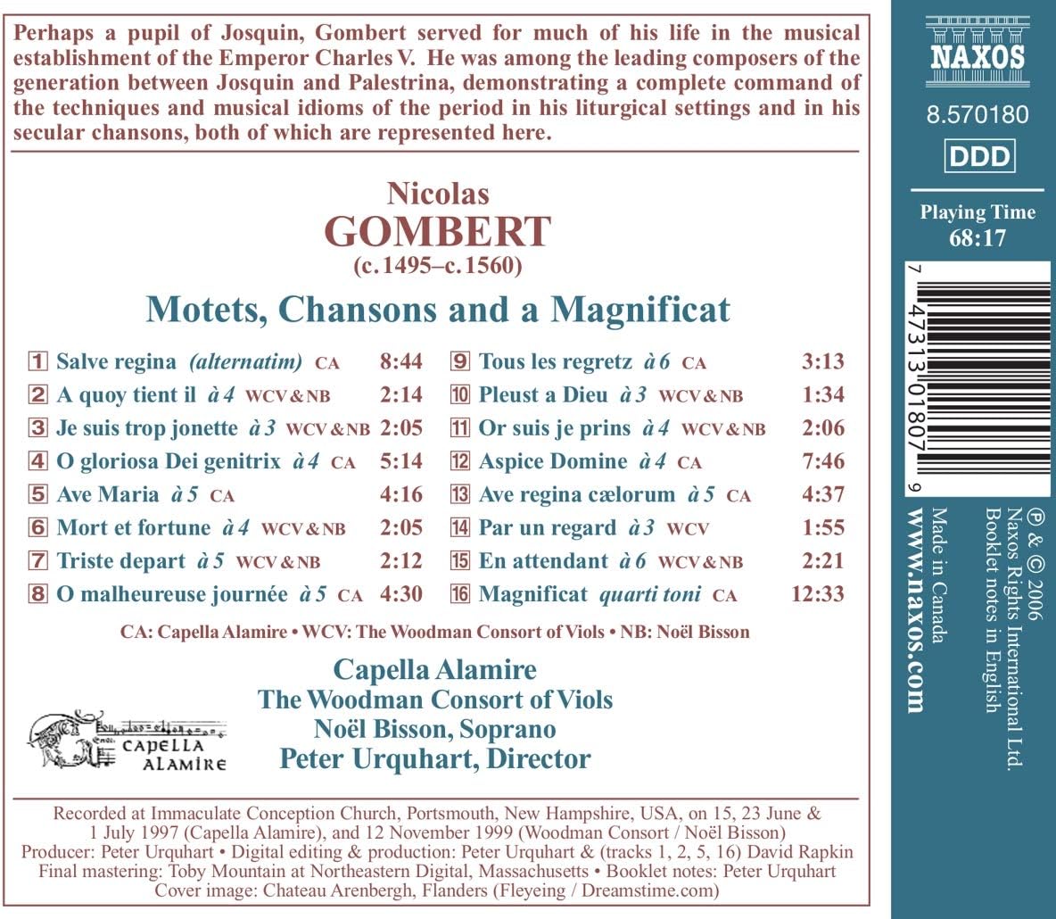 Chansons and Motets (Capella Alamire)