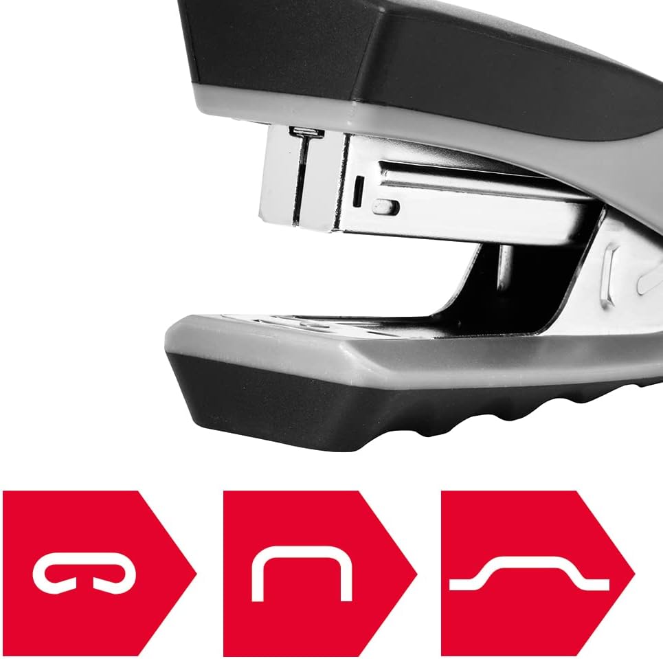 Rexel Centor Half Strip Stapler, 25 Sheet Capacity, Metal Body, Silver/Black, 2100595
