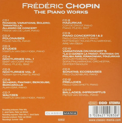Fryderyk Chopin - Piano Works (13 Cd