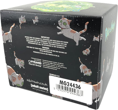 Pyramid International Rick & Morty Floating Cat Dimension Ceramic Mug Taza, Multicolor, 1 Count (Pack of 1