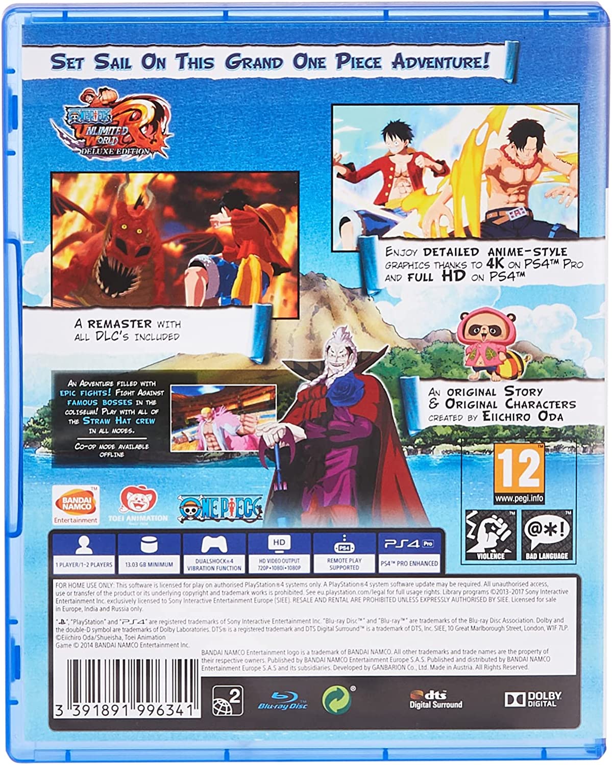 One Piece Unlimited World Red Deluxe Edition (PS4)