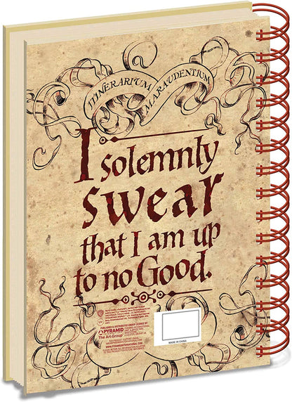 Pyramid International HARRY POTTER A5 Lined Wiro Notebook The Marauders Map - Official Merchandise