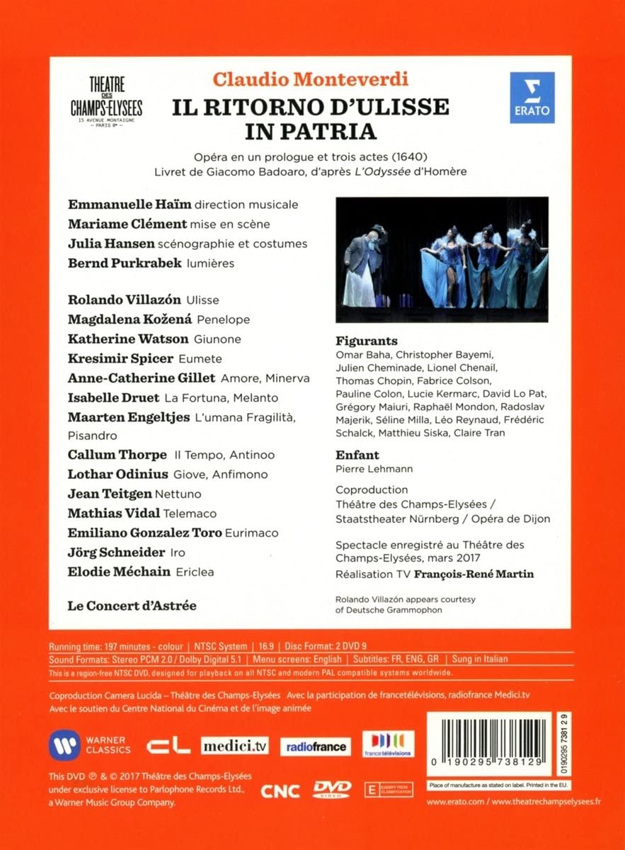 Monteverdi: Il ritorno di Ulisse in patria (Théâtre des Champs-Élysées)