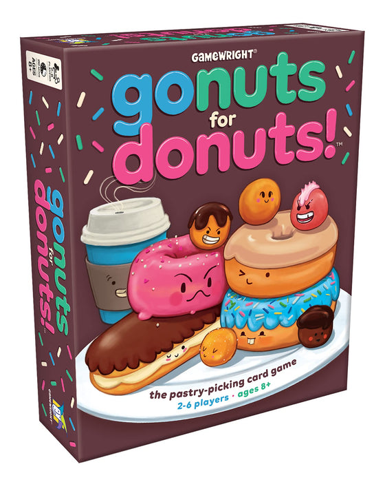 Gamewright | Go Nuts for Donuts | Board Game | Ages 8+ | 2-6 Players | 20 Minutes Playing Time The Fast Pastry